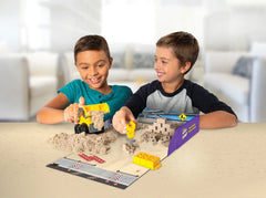 Kinetic sand - sæt med gravko og værktøj
