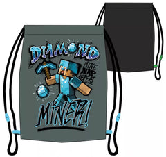 Minecraft Gym-/Turtaske med Graffiti Print