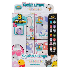 Squish-a-longs 2,5 cm Nøglering 3-pak