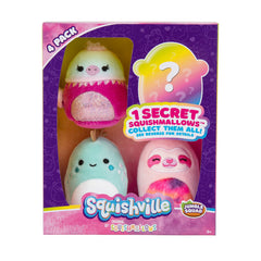 Squishmallow 4 pak, vælg mellem 2 forskellige pakker.