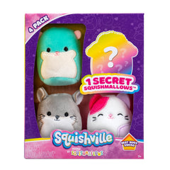 Squishmallow 4 pak, vælg mellem 2 forskellige pakker - forår 2023