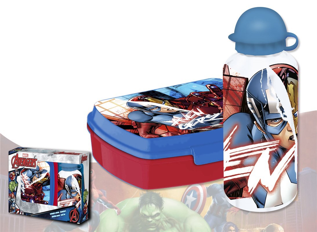 Avengers Drikkedunk og Madkasse