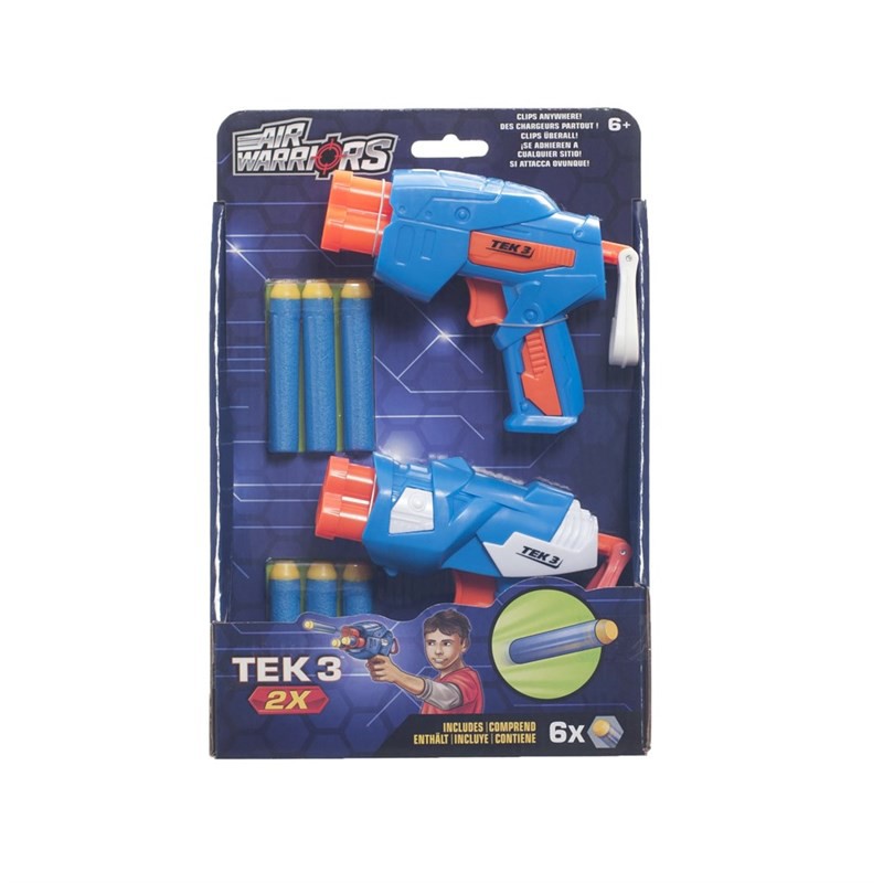 Tek 3 pistoler med skum patroer