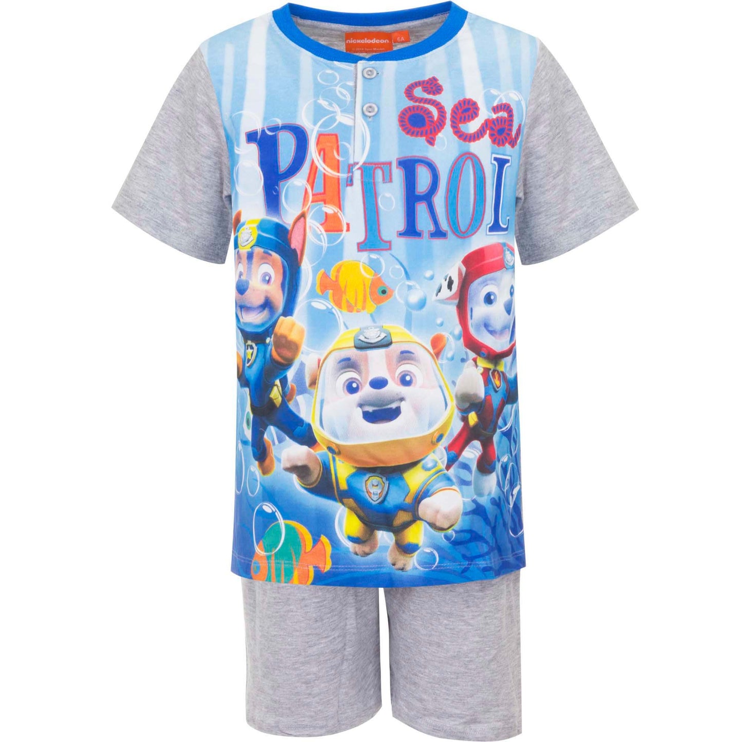 Paw patrol sommersæt i 2 forskellige farver.