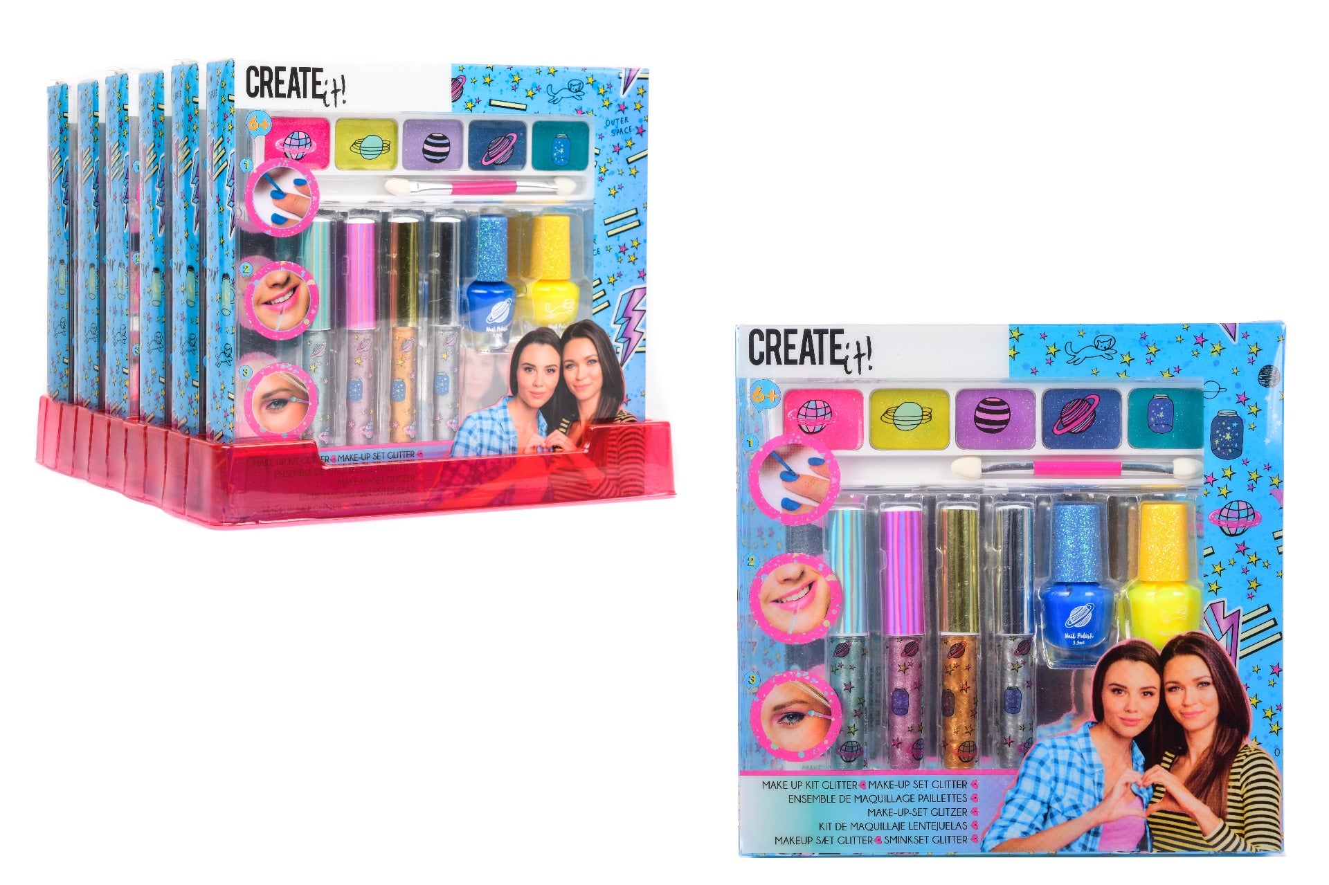 Create it, 7 stk galaxy make up sæt