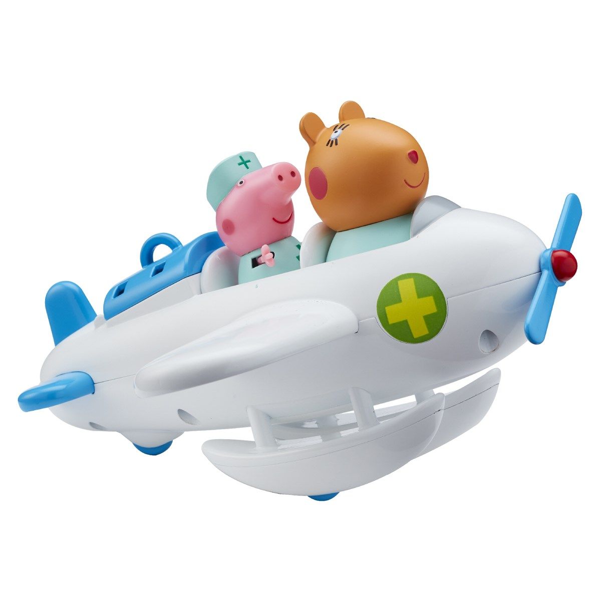Gurli gris og Doc Hamster i flyvemaskine.