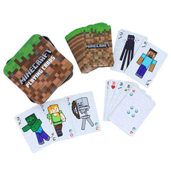 Minecraft kortspil med tin beholder.