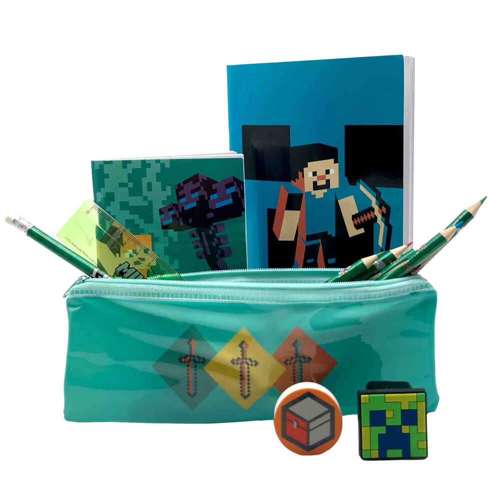 Minecraft lille penalhus sæt med notebog