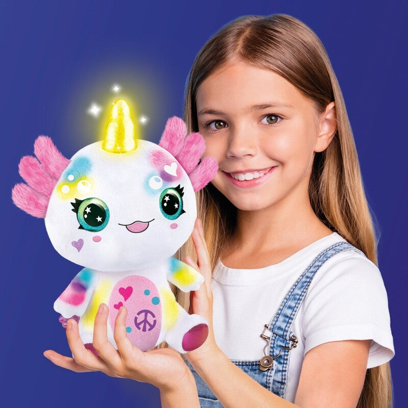 Airbrush Plush (Axolotl-Enhjørning)