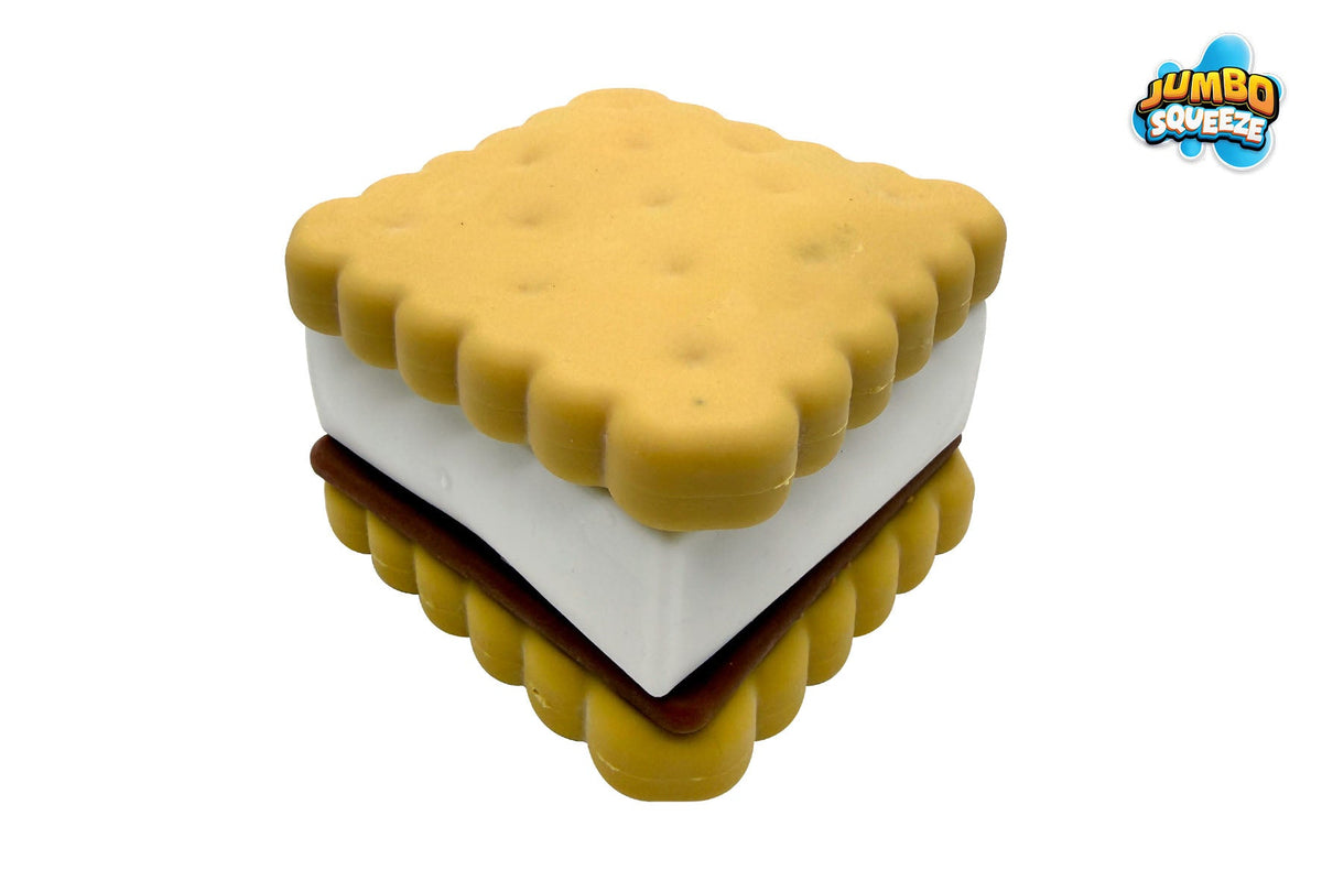 Jumbo Squeeze Sandwich Kiks Squishy – 10 cm Stresslegetøj