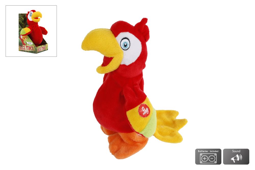 Trend Toys Gående & Talende Tiki Plysdyr 20cm