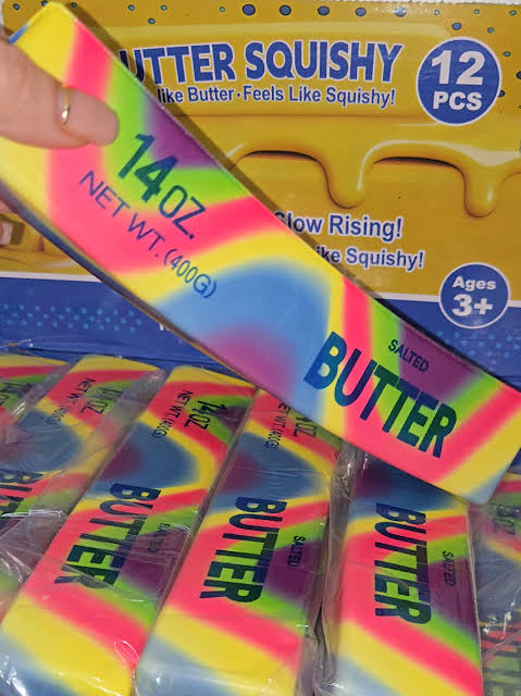 Rainbow Butter XXL Slow Rise Squishy  23.5×6×6 cm