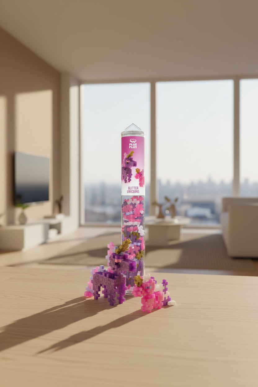 Plus-Plus Glitter Unicorns 100 stk brikker