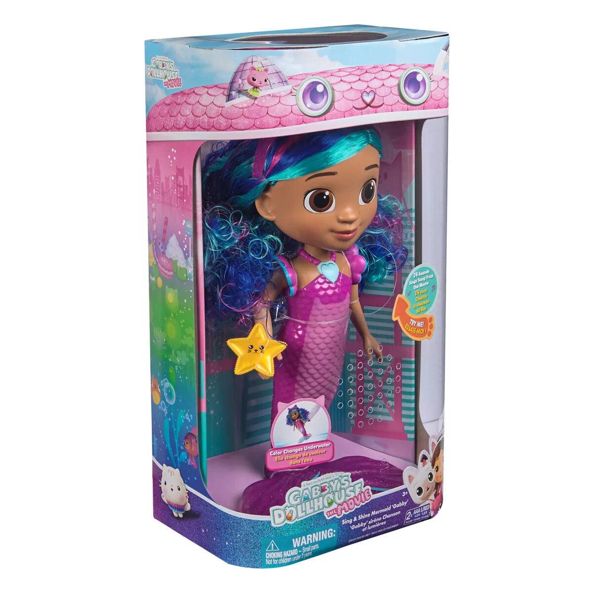 Gabby's Movie Sing & Shine Mermaid Gabby Doll 36cm