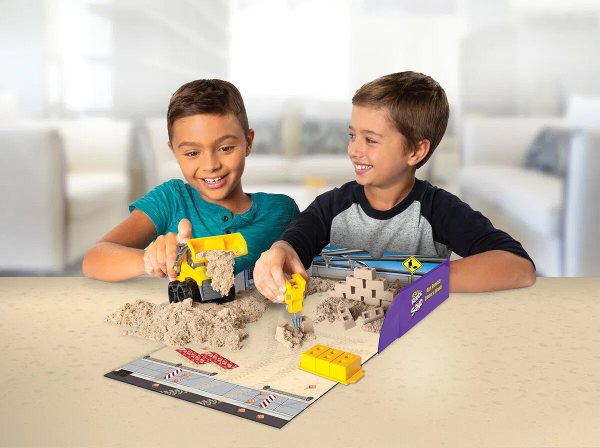 Kinetic sand - sæt med gravko og værktøj