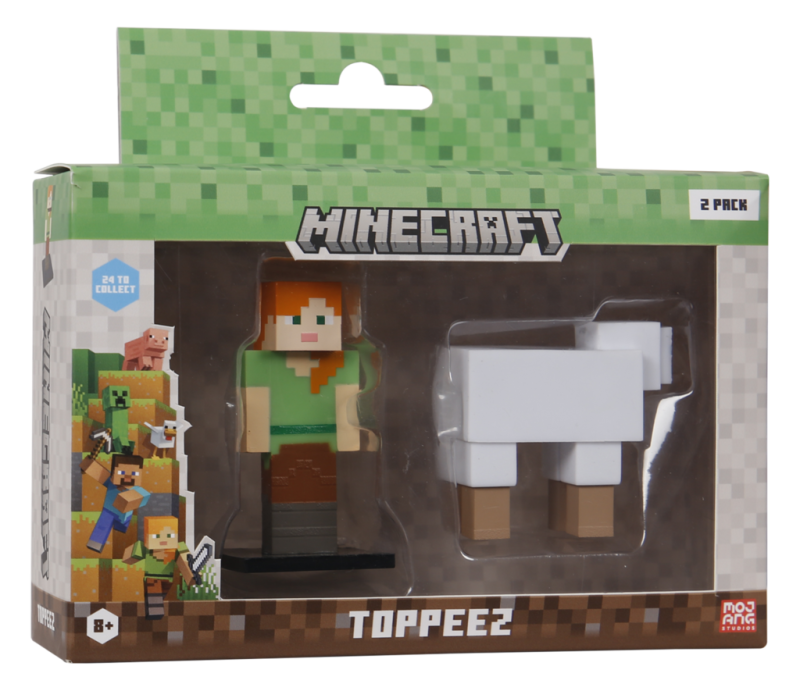 Minecraft 3D Figur 2-pak