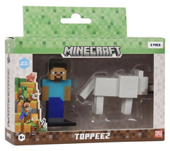 Minecraft 3D Figur 2-pak