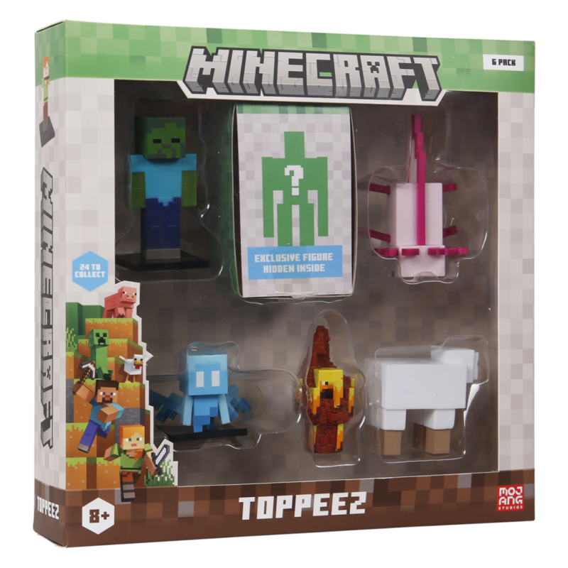 Minecraft 3D Figur 6-pak Luksusæske