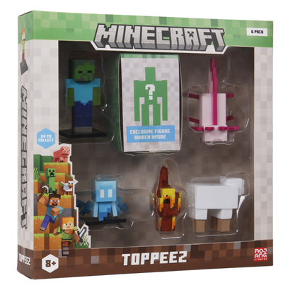 Minecraft 3D Figur 6-pak Luksusæske