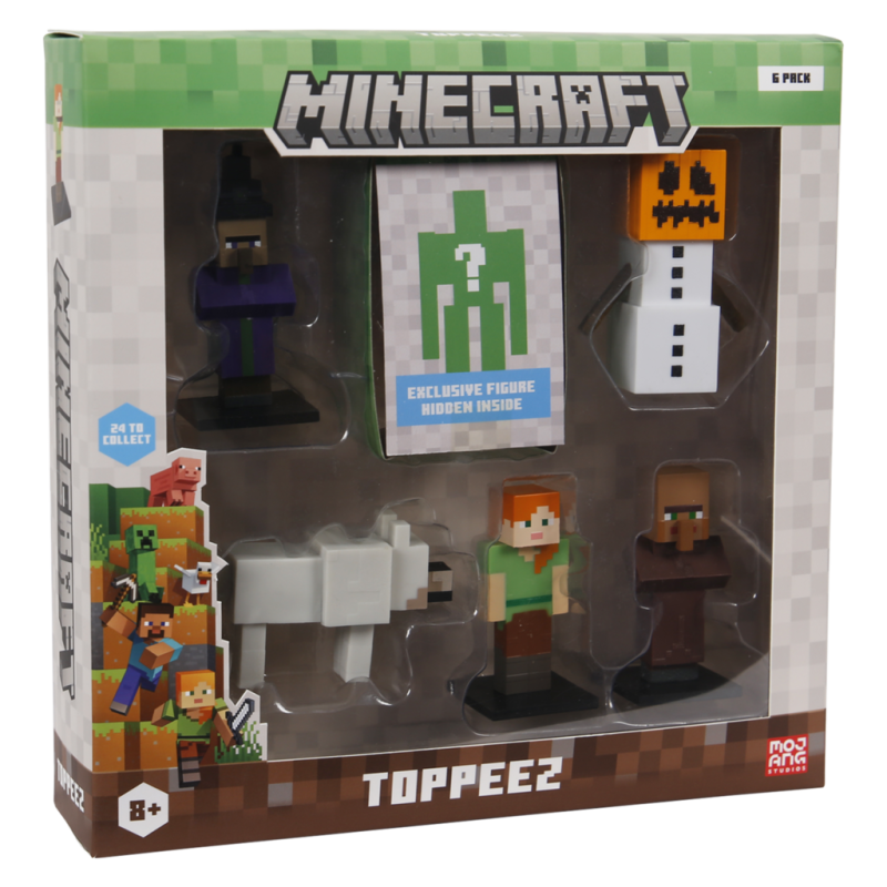 Minecraft 3D Figur 6-pak Luksusæske