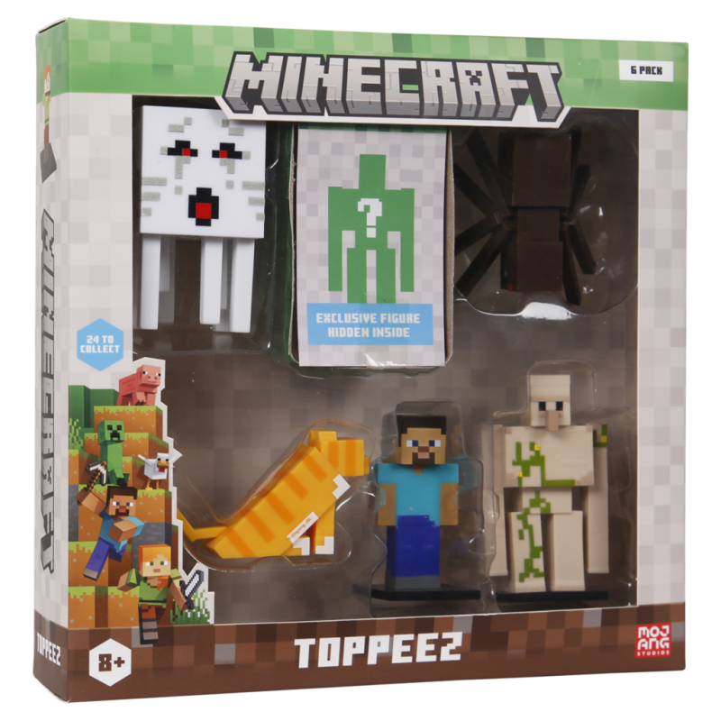 Minecraft 3D Figur 6-pak Luksusæske