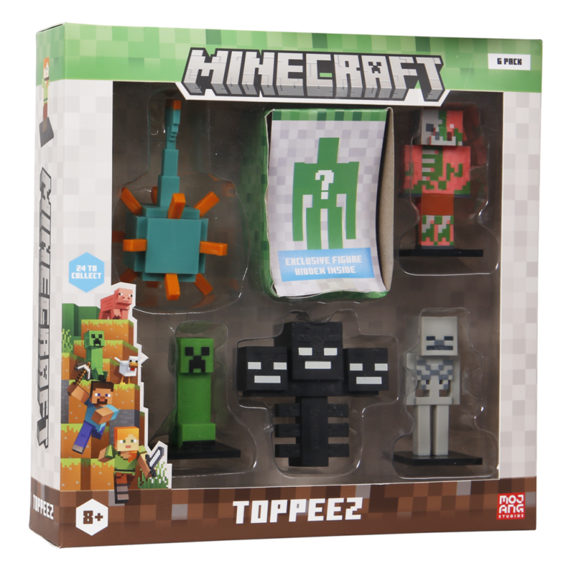 Minecraft 3D Figur 6-pak Luksusæske