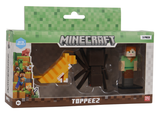 Minecraft 3D Figur 3-pak æske