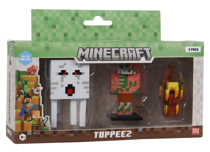 Minecraft 3D Figur 3-pak æske