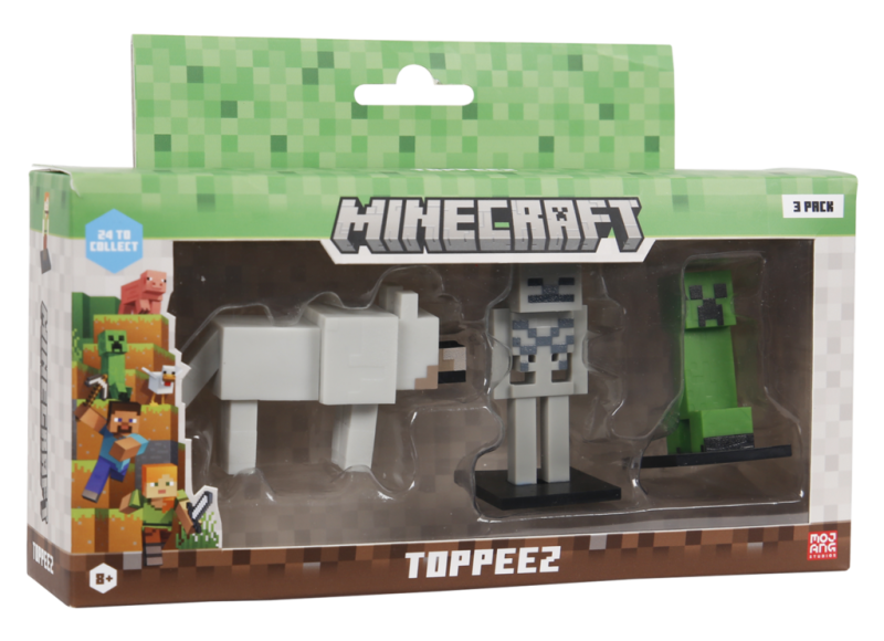 Minecraft 3D Figur 3-pak æske