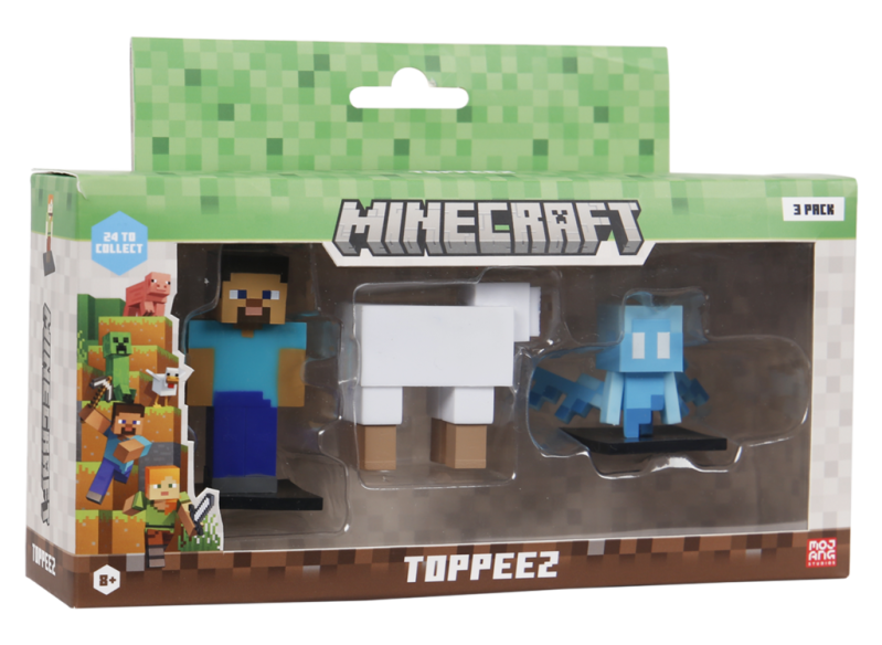 Minecraft 3D Figur 3-pak æske