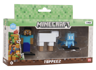 Minecraft 3D Figur 3-pak æske