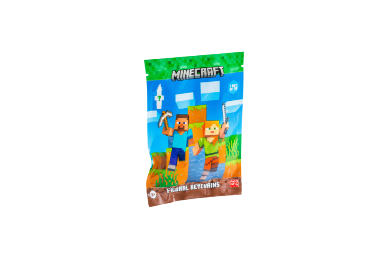Minecraft Figurnøglering 1-pak Foliepose