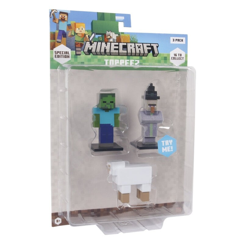 Minecraft 3D Special Edition Figur 3-pak Blister