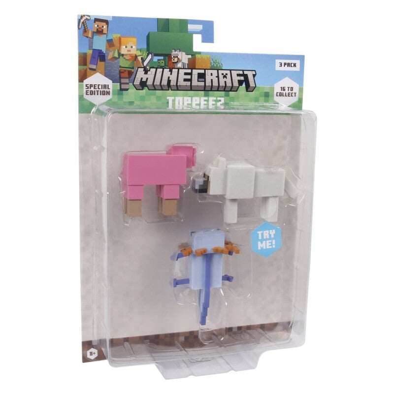 Minecraft 3D Special Edition Figur 3-pak Blister