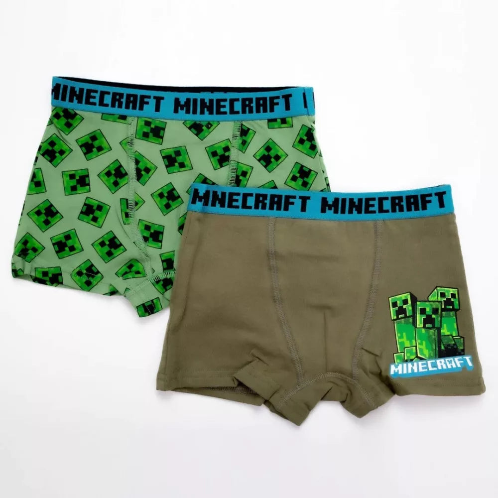 Minecraft Børne Boxershorts – 2-pak