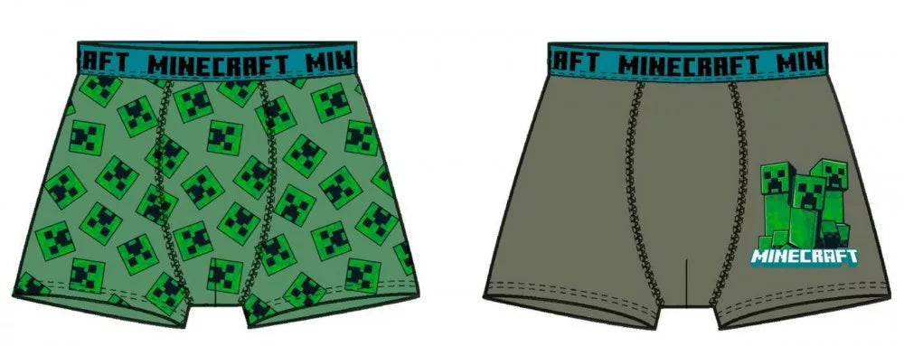 Minecraft Børne Boxershorts – 2-pak