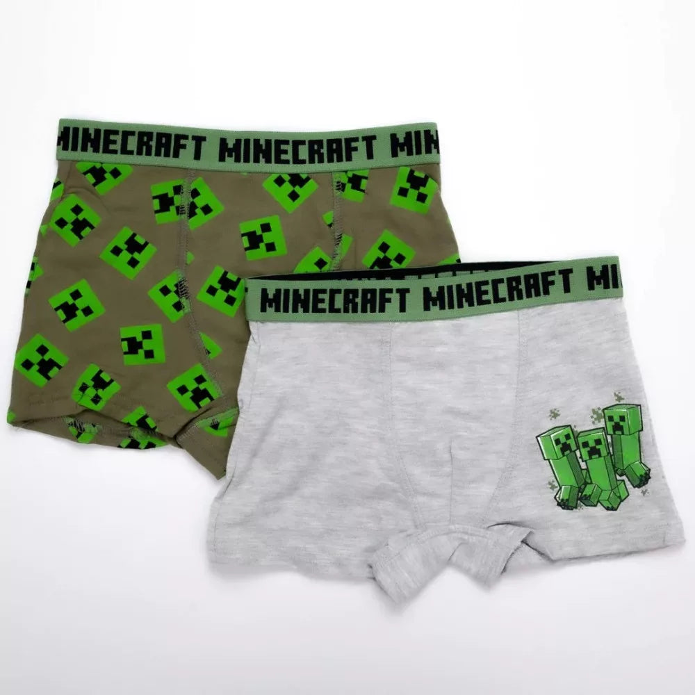 Minecraft Børne Boxershorts – 2-pak