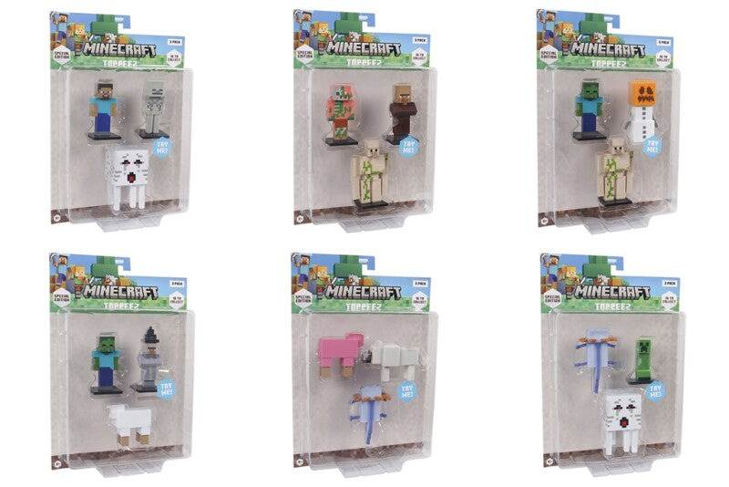 Minecraft 3D Special Edition Figur 3-pak Blister