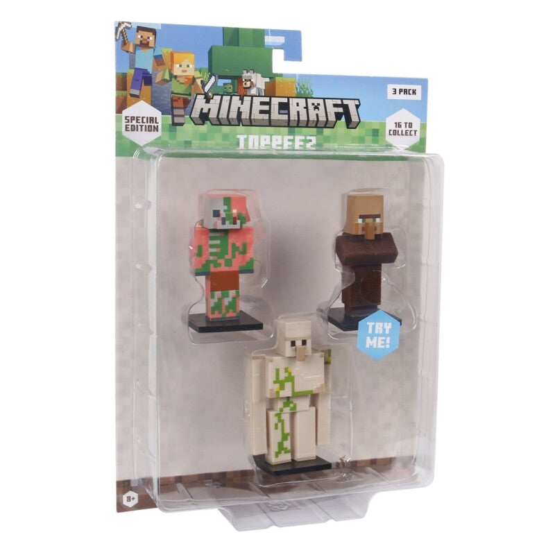 Minecraft 3D Special Edition Figur 3-pak Blister