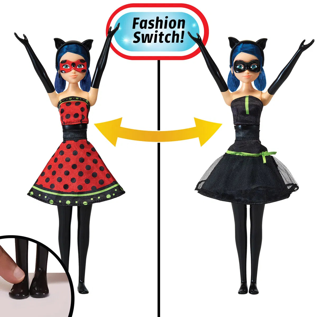 Miraculous Fashion Hero Switch Doll 26 cm