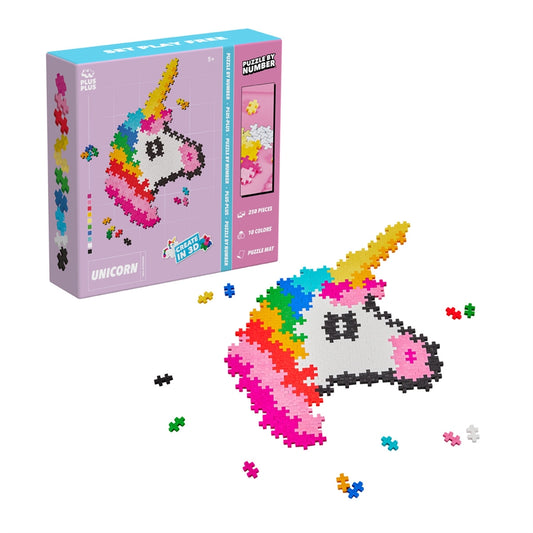 Plus-plus Puzzle By Number Unicorn / 250 pcs