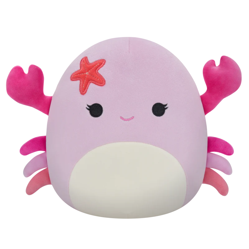 Squishmallows Cailey the pink crab på 19 cm