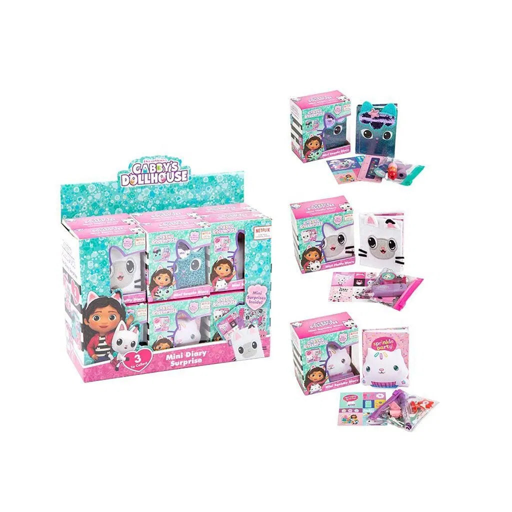 Gabbys Dollhouse Mini Diarys sæt. 3 forskellige