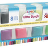 Junior Designer´s glitter modellervoks 8 pak.