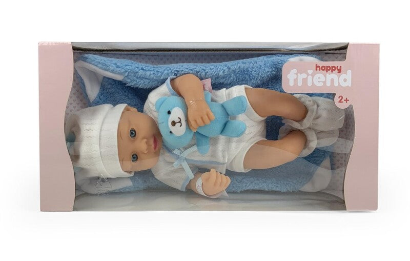 Happy Friend Nyfødt Blød dukke 30 cm