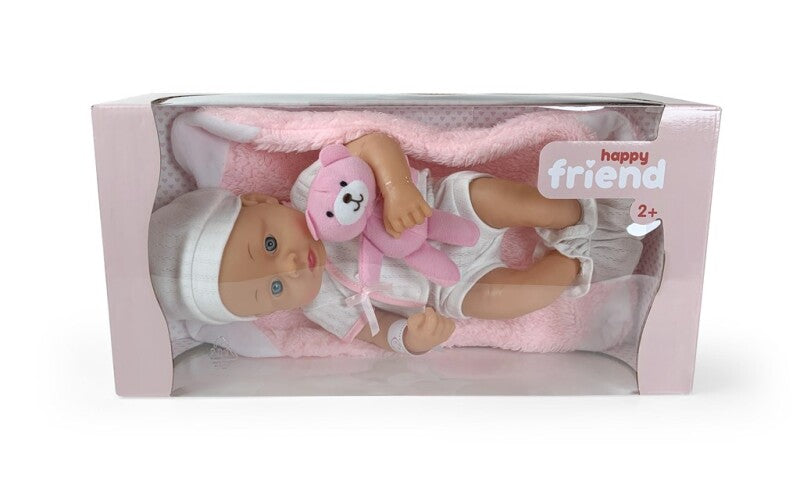 Happy Friend Nyfødt Blød dukke 30 cm