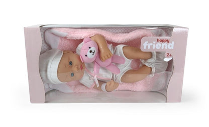 Happy Friend Nyfødt Blød dukke 30 cm