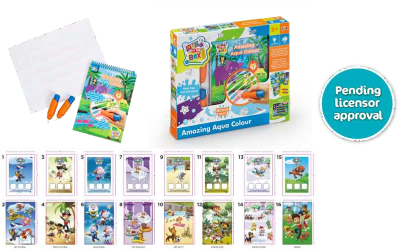 Paw Patrol Aqua Color Book Vandtegnebog