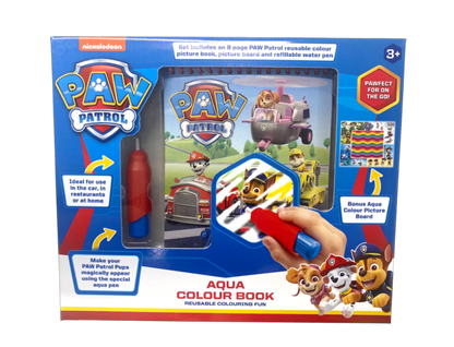 Paw Patrol Aqua Color Book Vandtegnebog