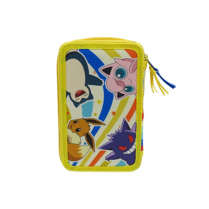 Pokemon - 3 lags penalhus med fyld.